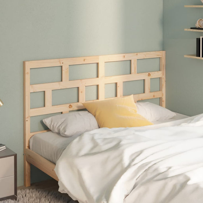 Bed Headboard 126x4x100 cm Solid Wood Pine