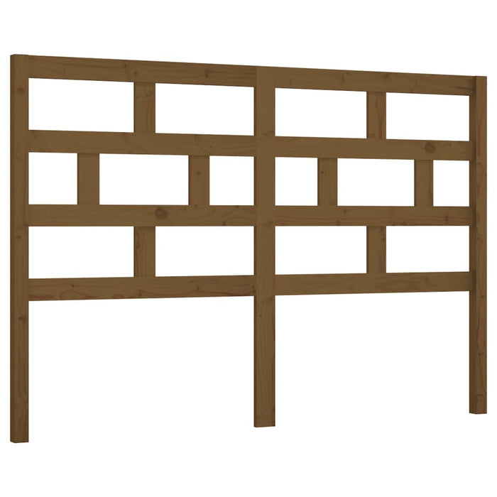 Bed Headboard Honey Brown 166x4x100 cm Solid Wood Pine