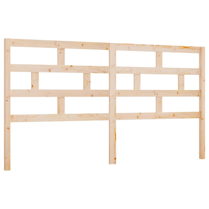 Bed Headboard 206x4x100 cm Solid Wood Pine