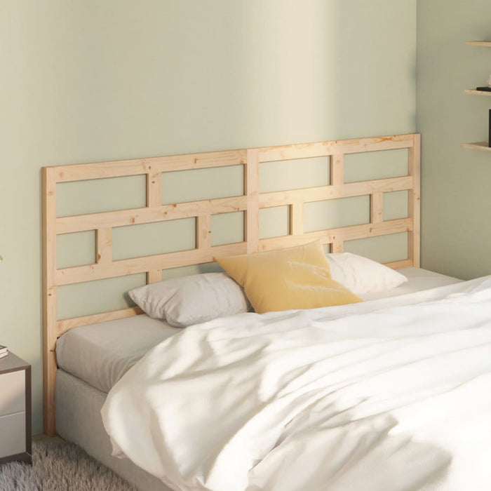 Bed Headboard 206x4x100 cm Solid Wood Pine