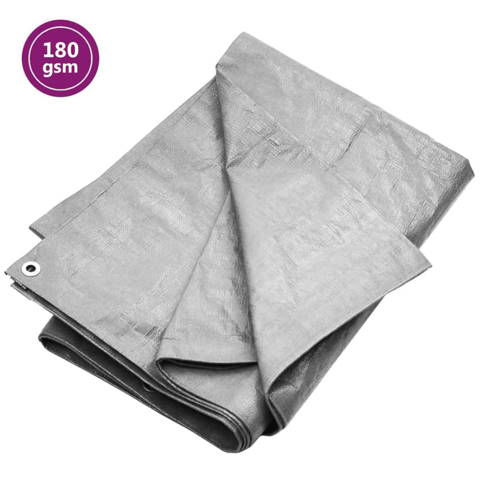 Tarpaulin 180 g/m² 2x3 m Grey HDPE