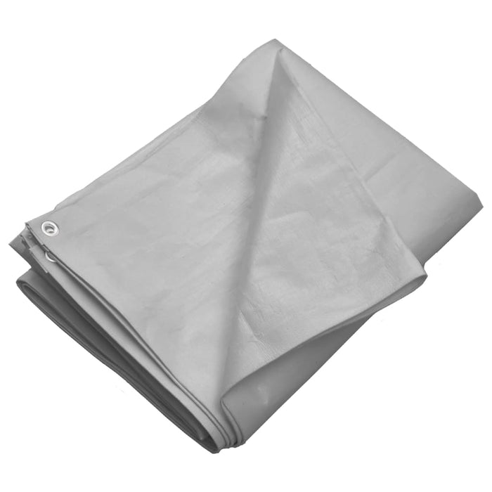 Tarpaulin 260 g/m² 6x8 m Grey HDPE