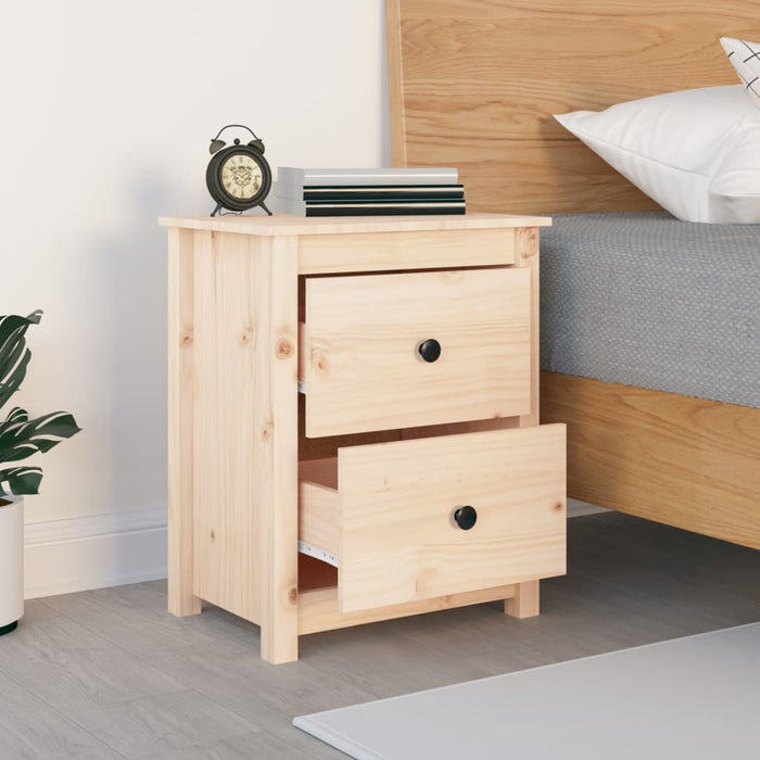 Bedside Cabinet 50x35x61.5 cm Solid Wood Pine