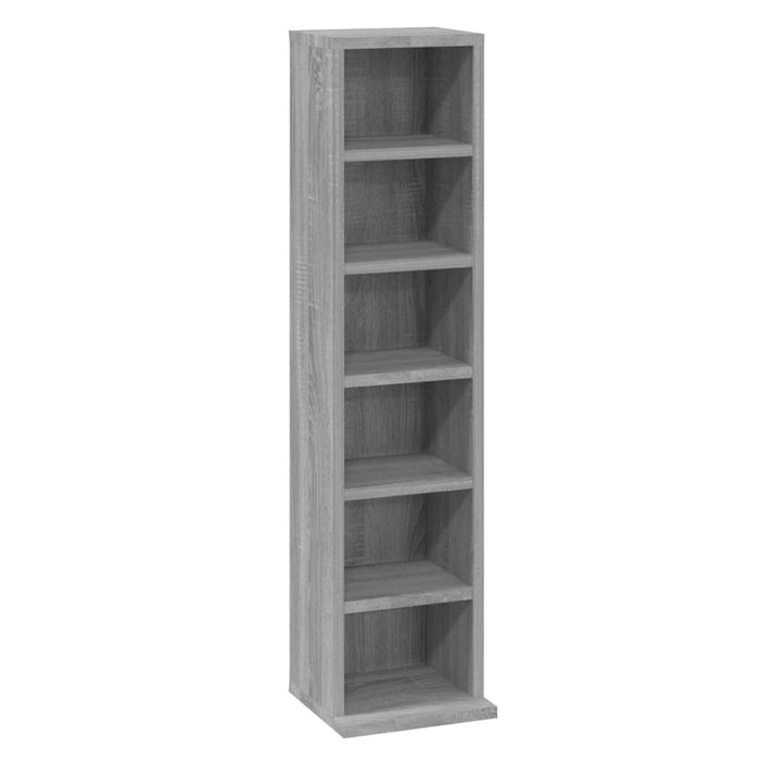 CD Cabinet Grey Sonoma 21x20x88 cm Engineered Wood