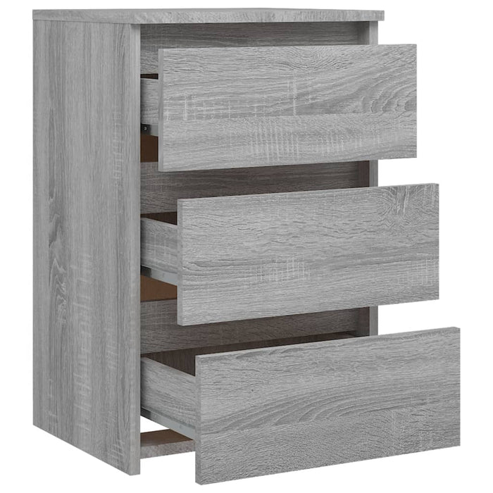 Bed Cabinets 2 pcs Grey Sonoma 40x35x62.5 cm Engineered Wood