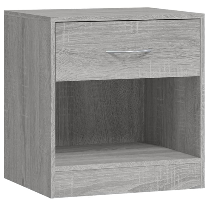 Bedside Cabinets 2 pcs with Drawer Grey Sonoma