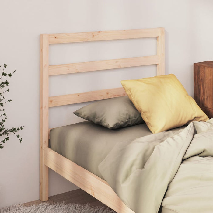 Bed Headboard 96x4x100 cm Solid Wood Pine