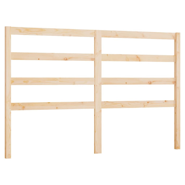 Bed Headboard 126x4x100 cm Solid Wood Pine