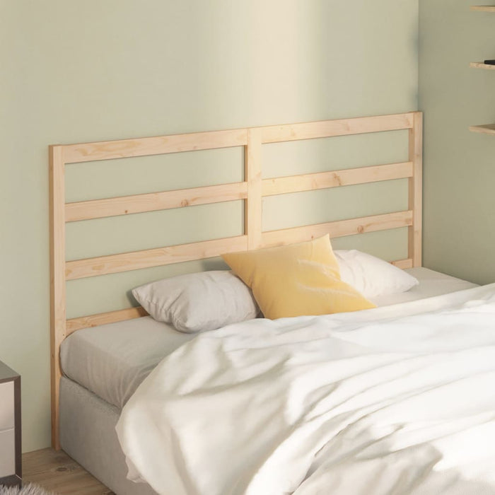 Bed Headboard 126x4x100 cm Solid Wood Pine