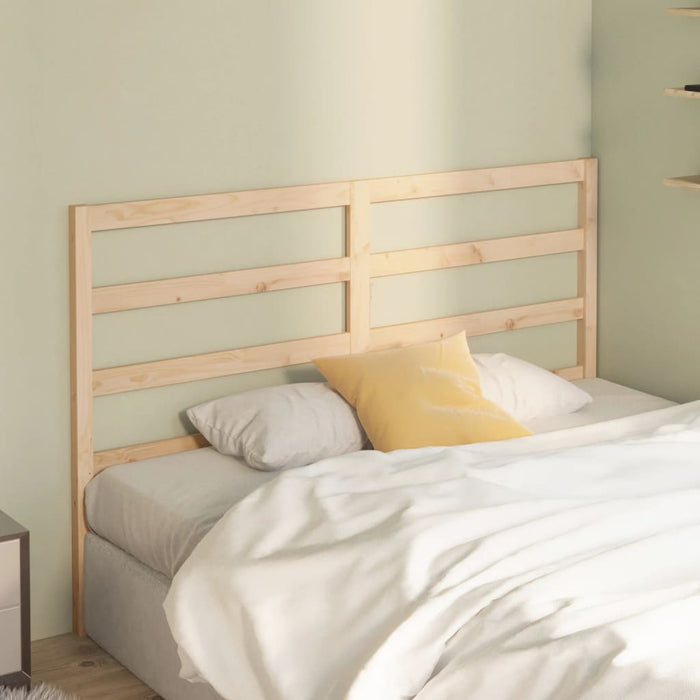 Bed Headboard 146x4x100 cm Solid Wood Pine