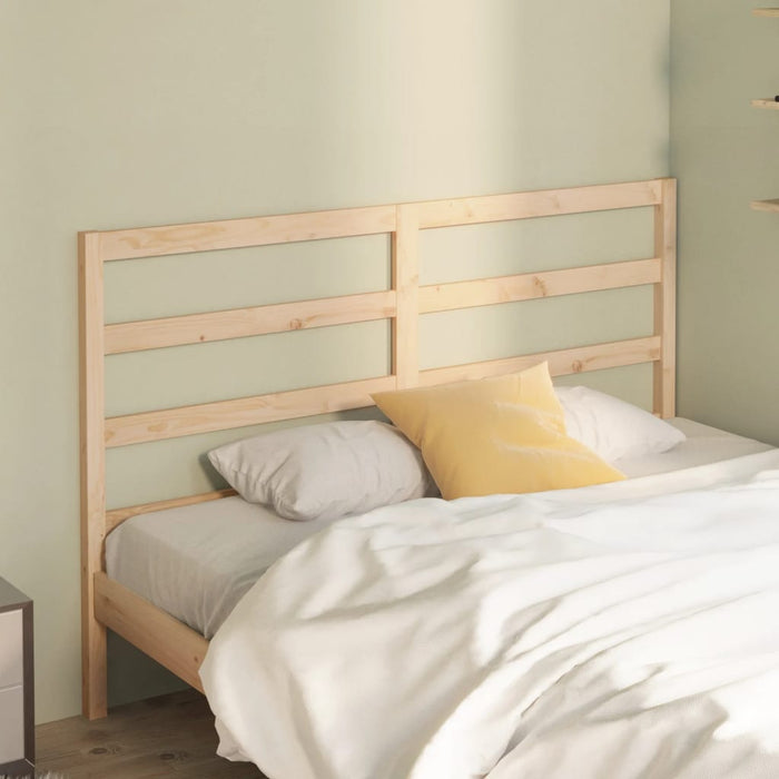 Bed Headboard 146x4x100 cm Solid Wood Pine