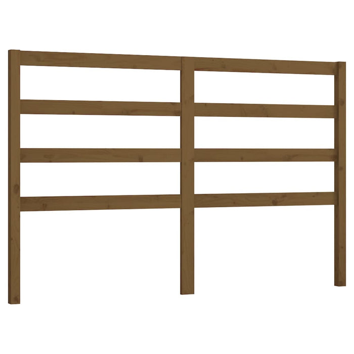 Bed Headboard Honey Brown 146x4x100 cm Solid Wood Pine