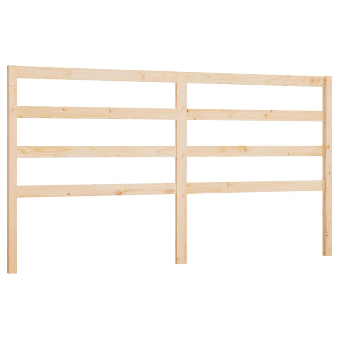 Bed Headboard 206x4x100 cm Solid Wood Pine