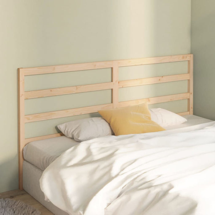 Bed Headboard 206x4x100 cm Solid Wood Pine