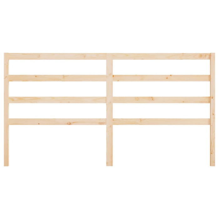 Bed Headboard 206x4x100 cm Solid Wood Pine