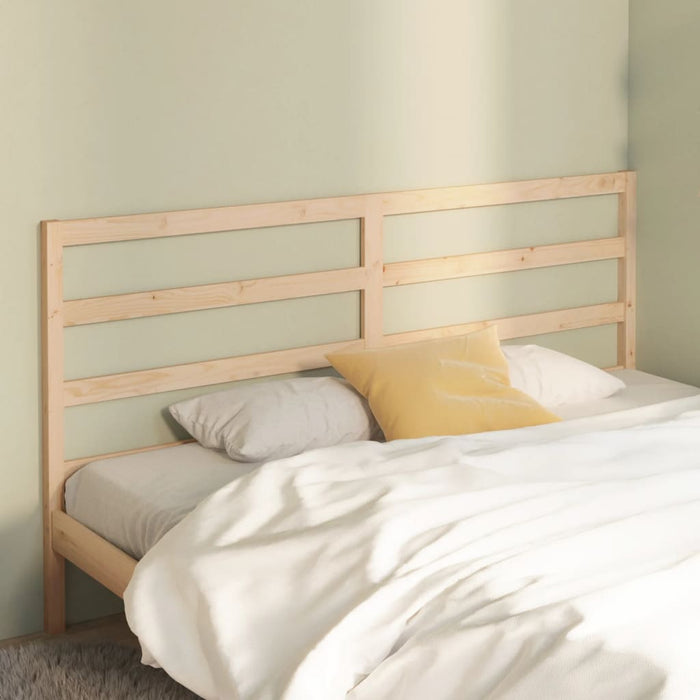 Bed Headboard 206x4x100 cm Solid Wood Pine