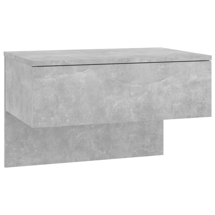 Wall-mounted Bedside Cabinet Concrete Grey