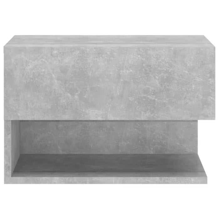 Wall-mounted Bedside Cabinets 2 pcs Concrete Grey