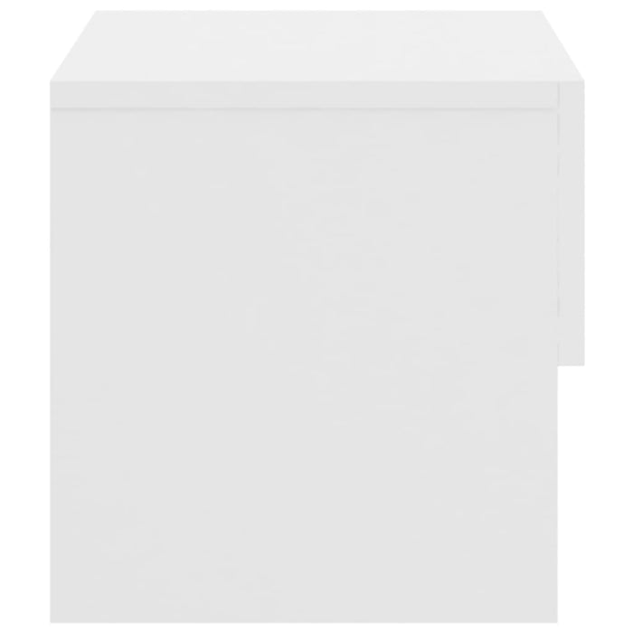 Wall-mounted Bedside Cabinet High Gloss White