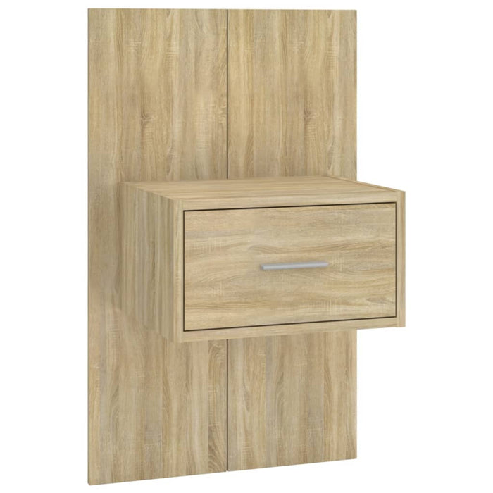 Wall-mounted Bedside Cabinet Sonoma Oak