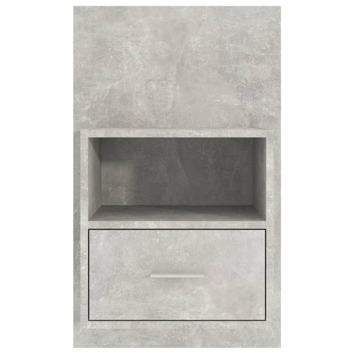 Wall-mounted Bedside Cabinet Concrete Grey