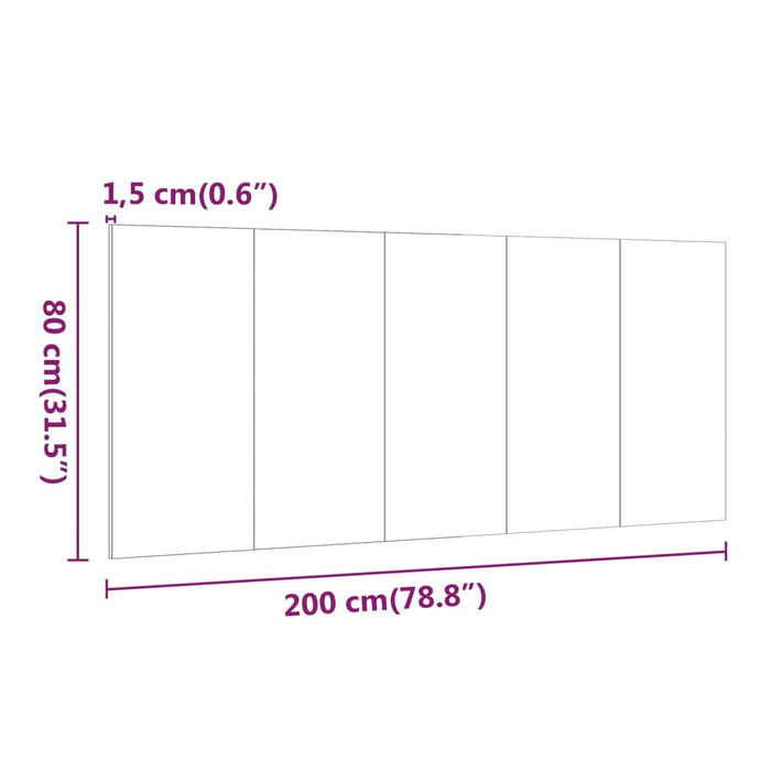 Табла за легло висок гланц бяло 200x1,5x80 см инженерно дърво