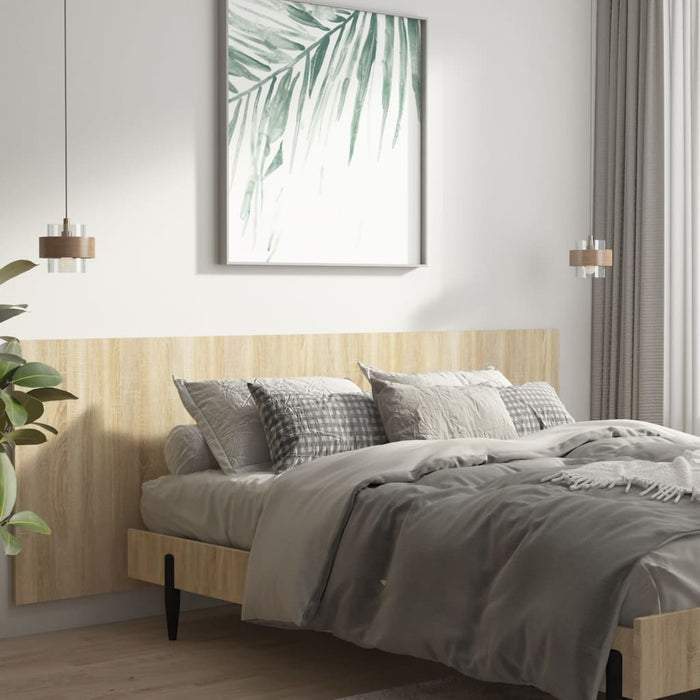 Wall Headboard Sonoma Oak 240x1.5x80 cm Engineered Wood