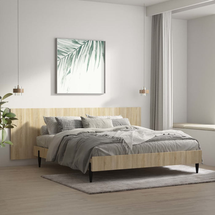 Wall Headboard Sonoma Oak 240x1.5x80 cm Engineered Wood