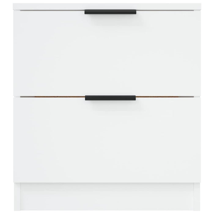 Bedside Cabinets 2 pcs White Engineered Wood