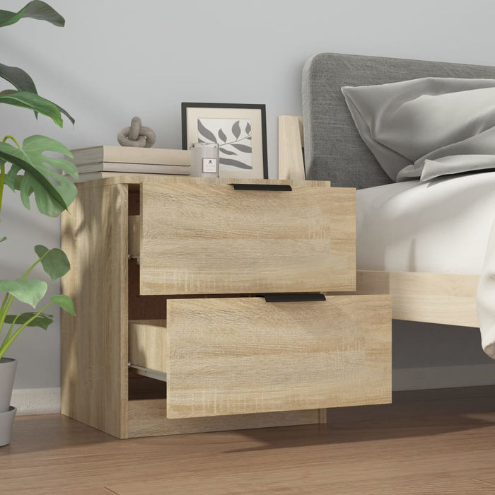 Bedside Cabinets 2 pcs Sonoma Oak Engineered Wood