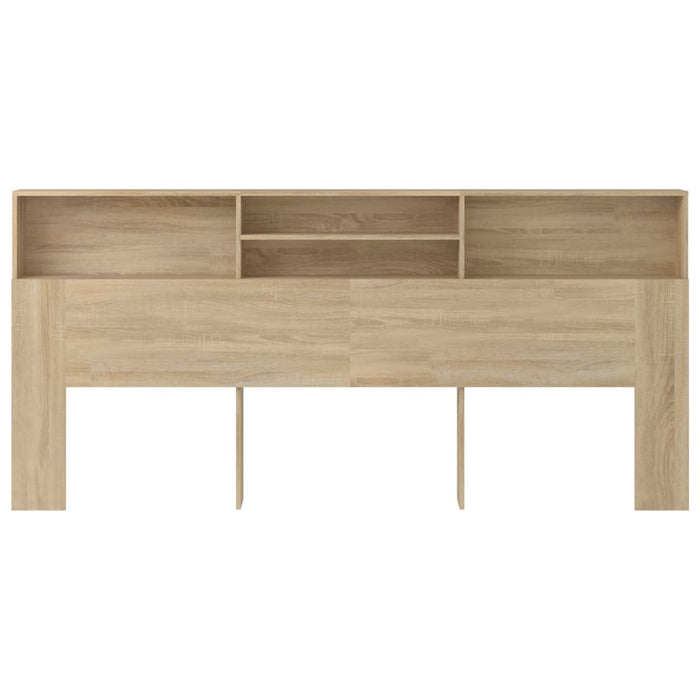 Headboard Cabinet Sonoma Oak 220x19x103.5 cm