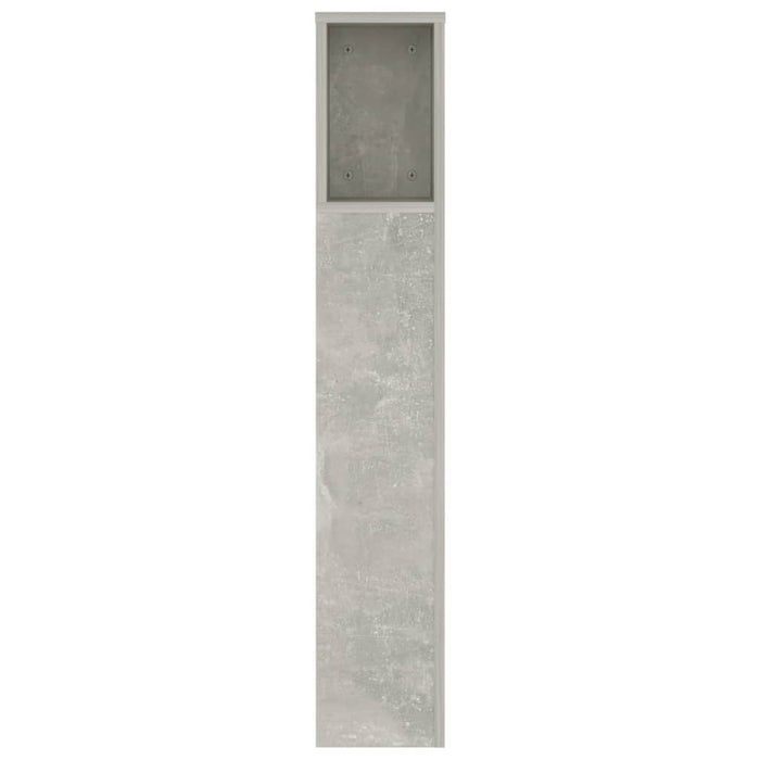 Headboard Cabinet Concrete Grey 140x18.5x104.5 cm