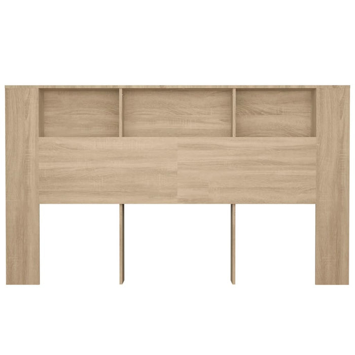 Headboard Cabinet Sonoma Oak 180x18.5x104.5 cm