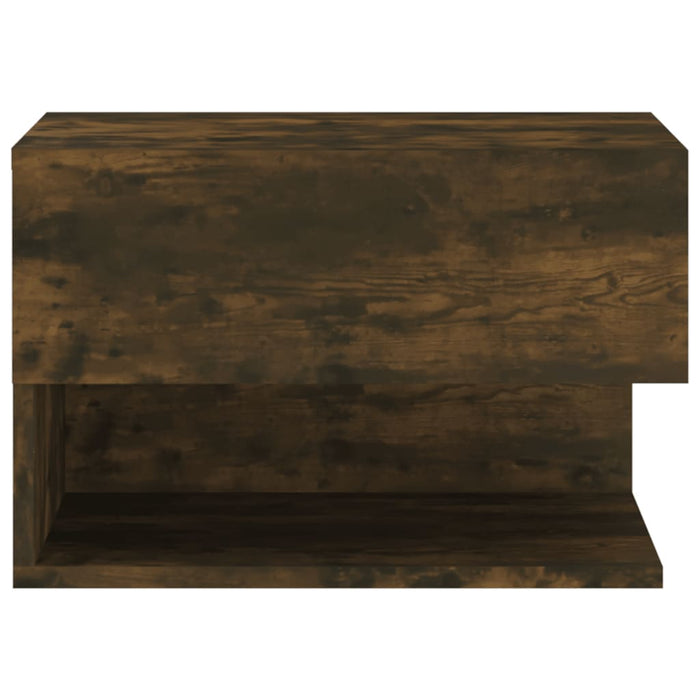 Wall-mounted Bedside Cabinet Smoked Oak