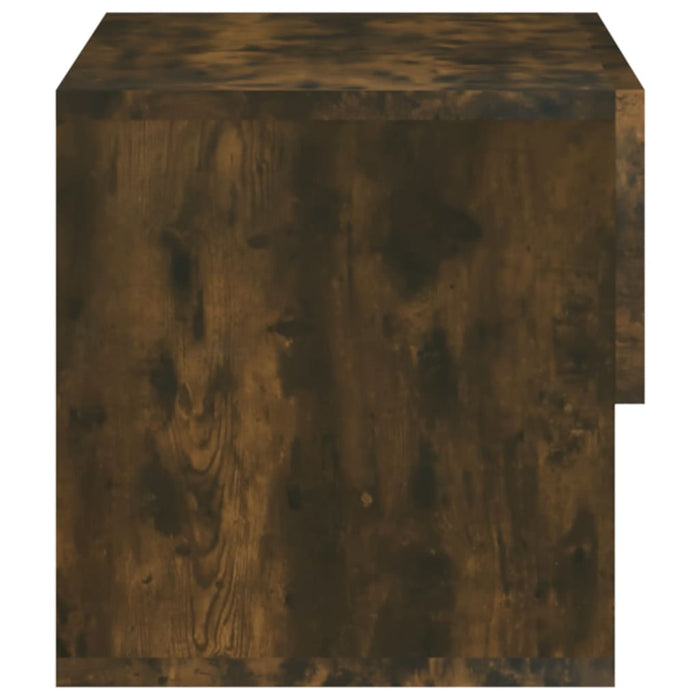 Wall-mounted Bedside Cabinet Smoked Oak