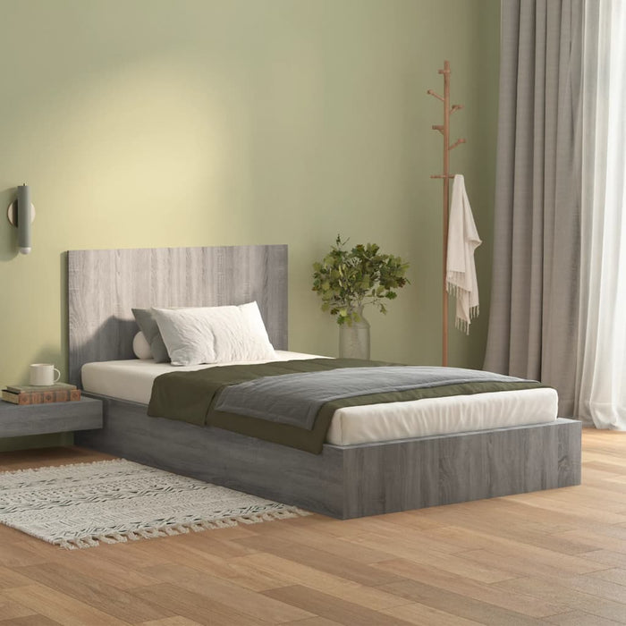 Bed Headboard Grey Sonoma 120x1.5x80 cm Engineered Wood