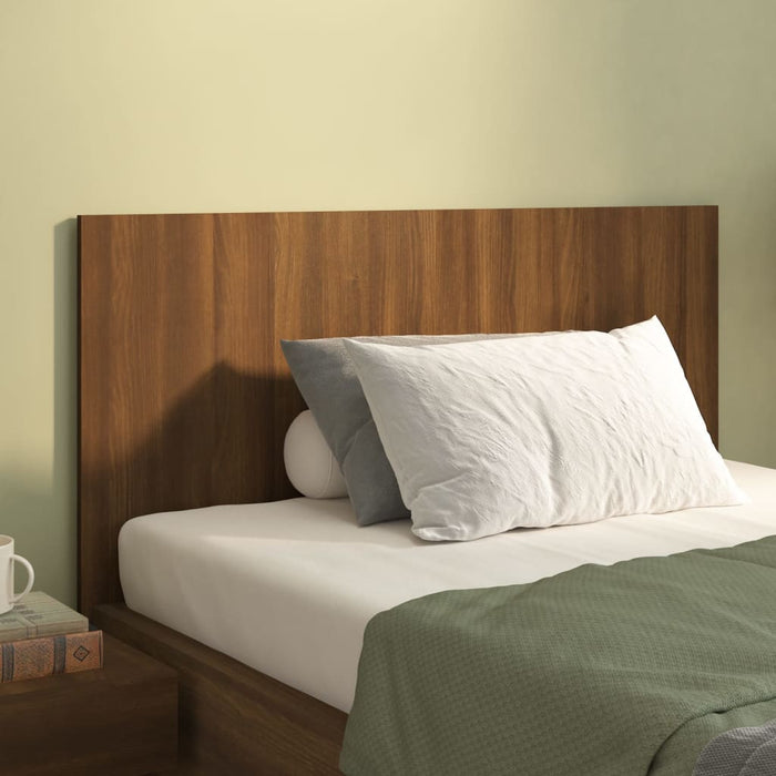 Bed Headboard Brown Oak 120x1.5x80 cm Engineered Wood