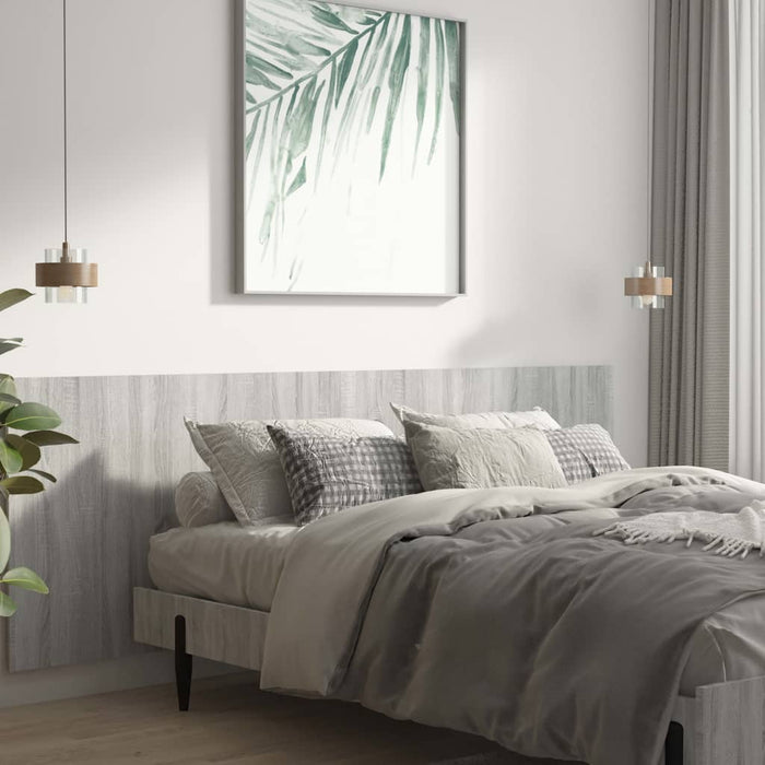 Wall Headboard Grey Sonoma 240x1.5x80 cm Engineered Wood