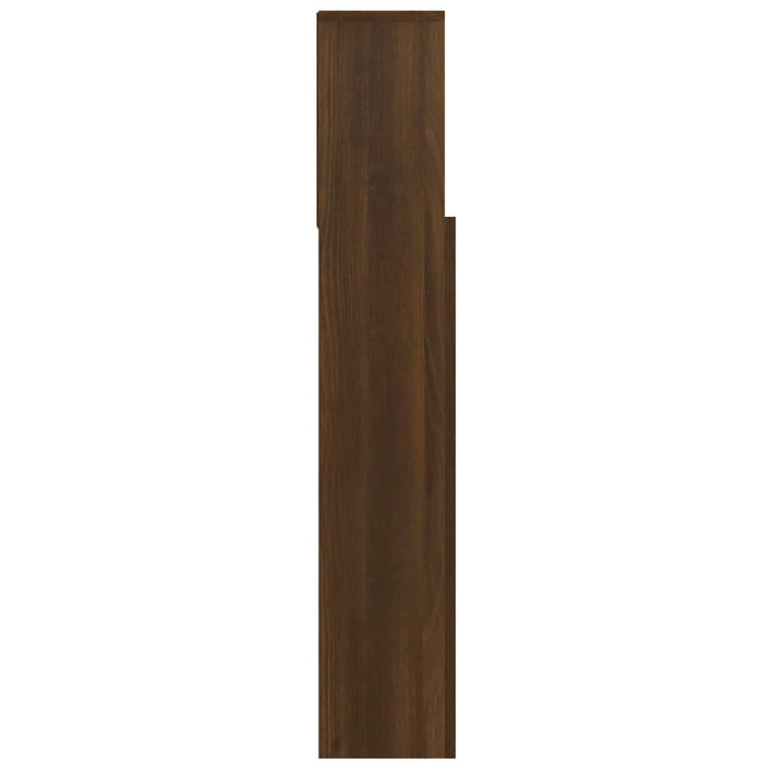 Headboard Cabinet Brown Oak 100x19x103.5 cm