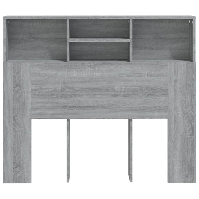 Headboard Cabinet Grey Sonoma 120x19x103.5 cm