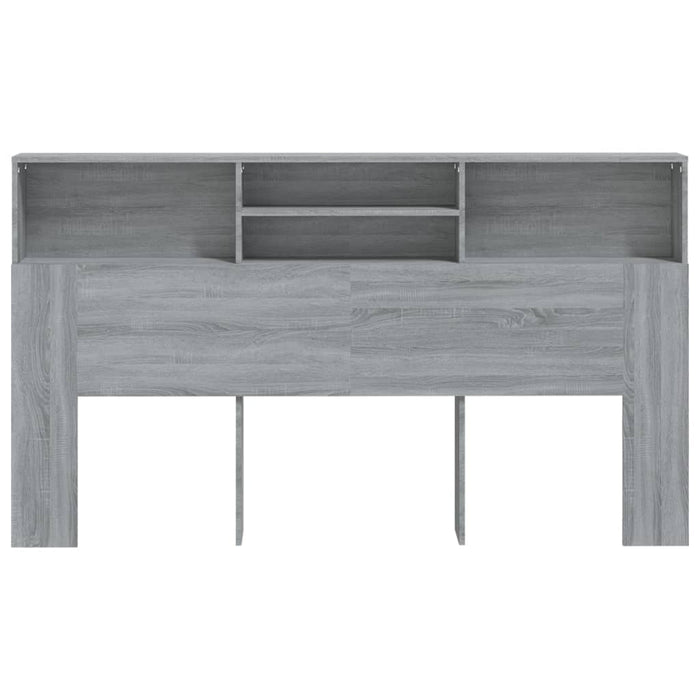 Headboard Cabinet Grey Sonoma 180x19x103.5 cm