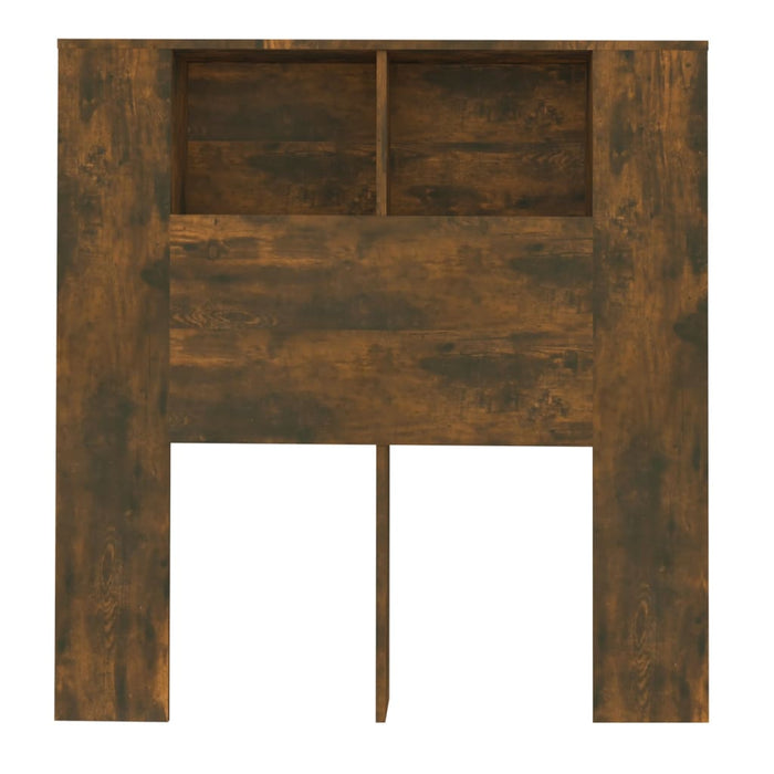 Headboard Cabinet Smoked Oak 100x18.5x104.5 cm