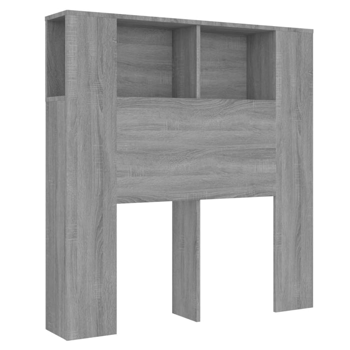 Headboard Cabinet Grey Sonoma 100x18.5x104.5 cm