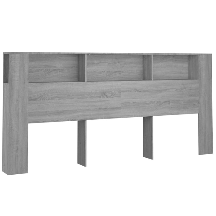 Headboard Cabinet Grey Sonoma 220x18.5x104.5 cm