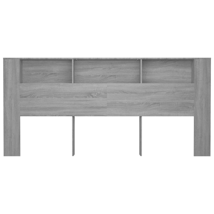 Headboard Cabinet Grey Sonoma 220x18.5x104.5 cm