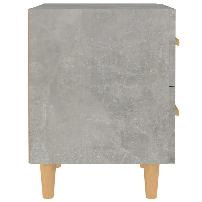 Dulapuri Pat 2 buc Gri Beton 40x35x47,5 cm