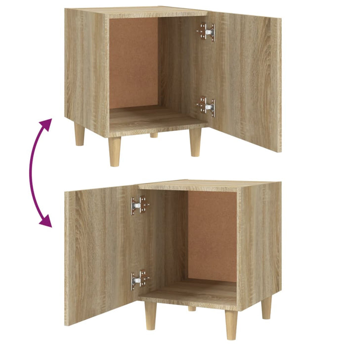 Bedside Cabinets 2 pcs Sonoma Oak Engineered Wood