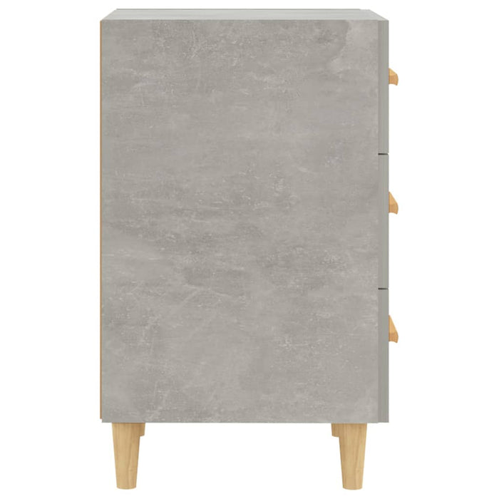 Noptiera Gri Beton 40x40x66 cm Lemn de Inginerie