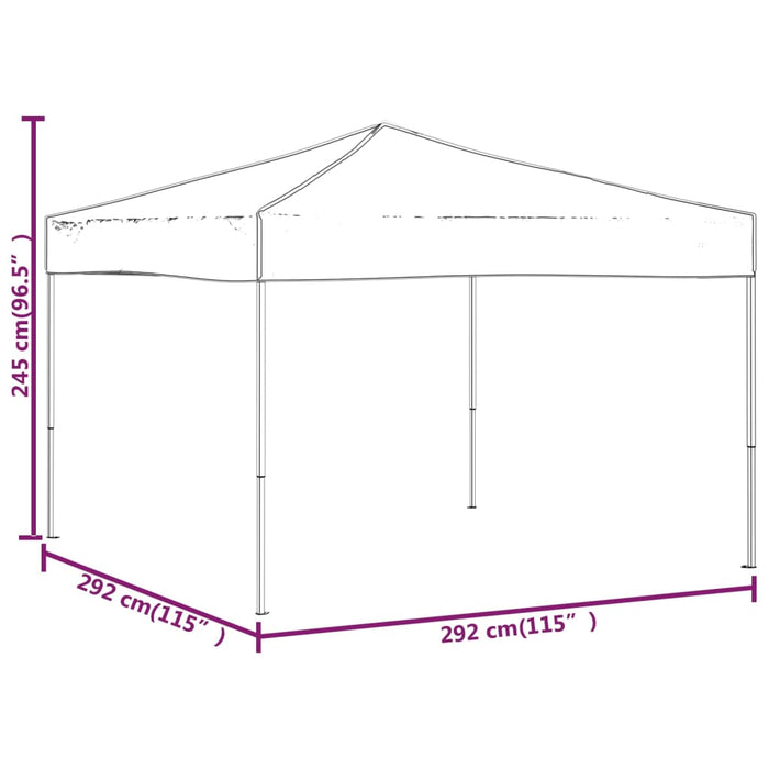 Cort de petrecere pliabil Albastru 3x3 m