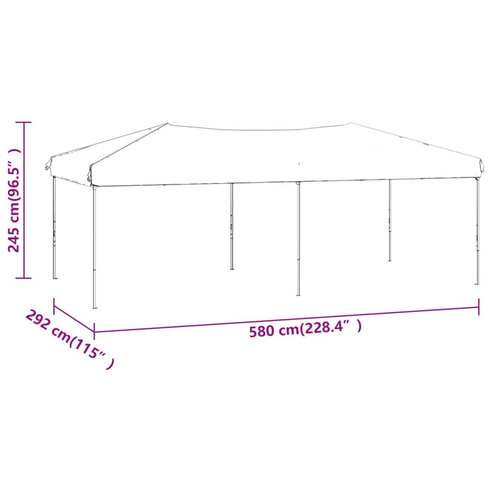 Cort de petrecere pliabil Albastru 3x6 m